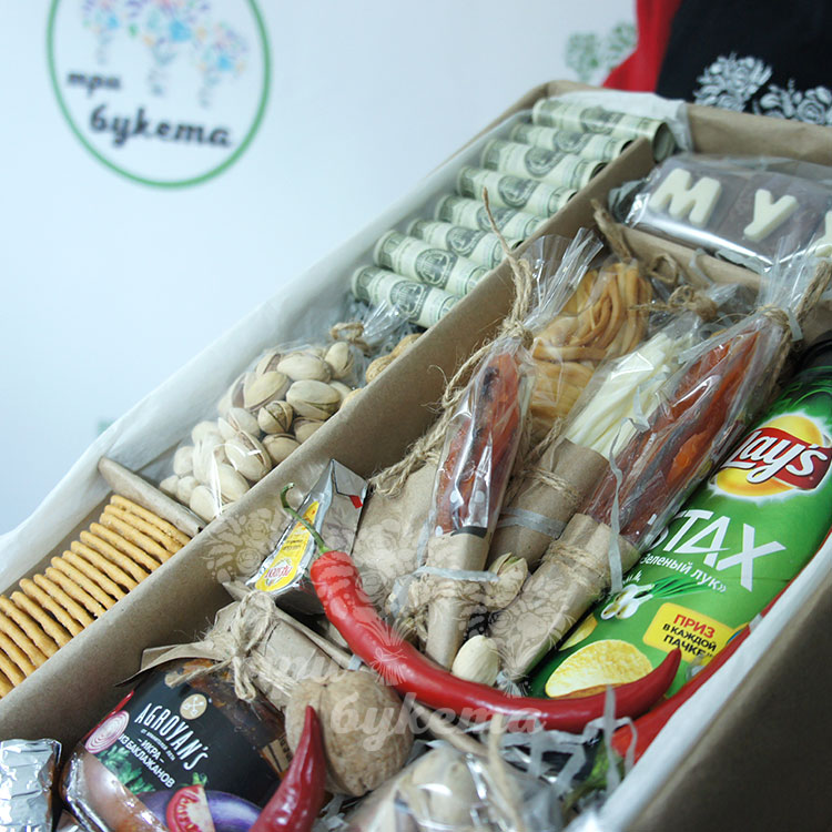 Набор «Снэки от любимой» (вид сбоку)