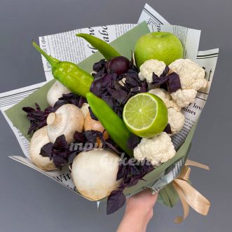 Букет из цветной капусты и базилика Букет из цветной капусты и базилика